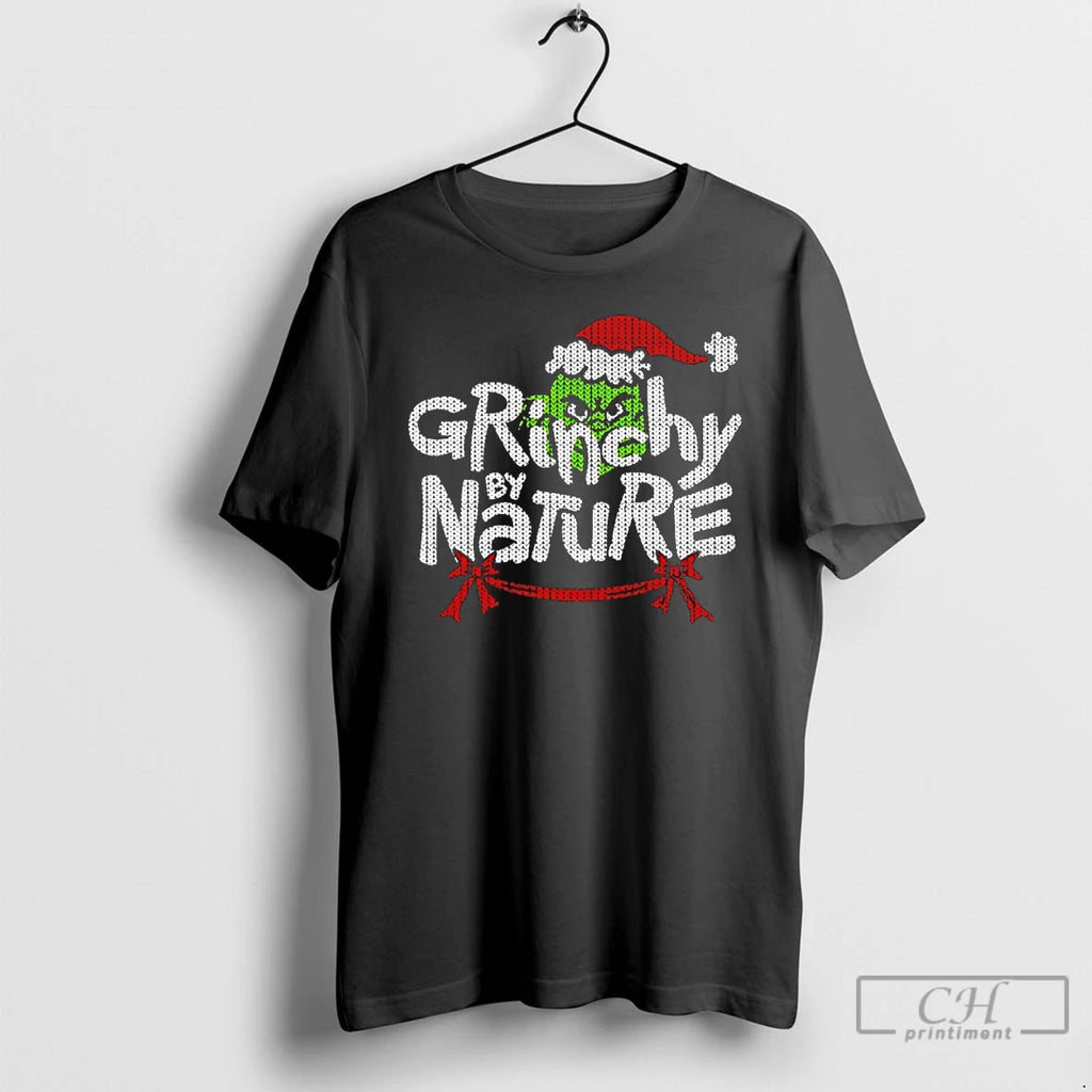 Classic The Grinchy By Nature Christmas T Shirts