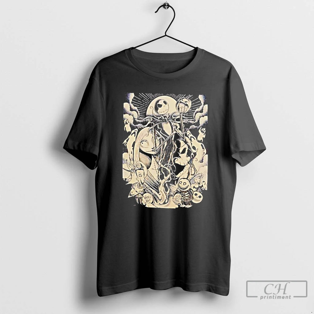 Classic The Nightmare Before Christmas Tonal Group T Shirts