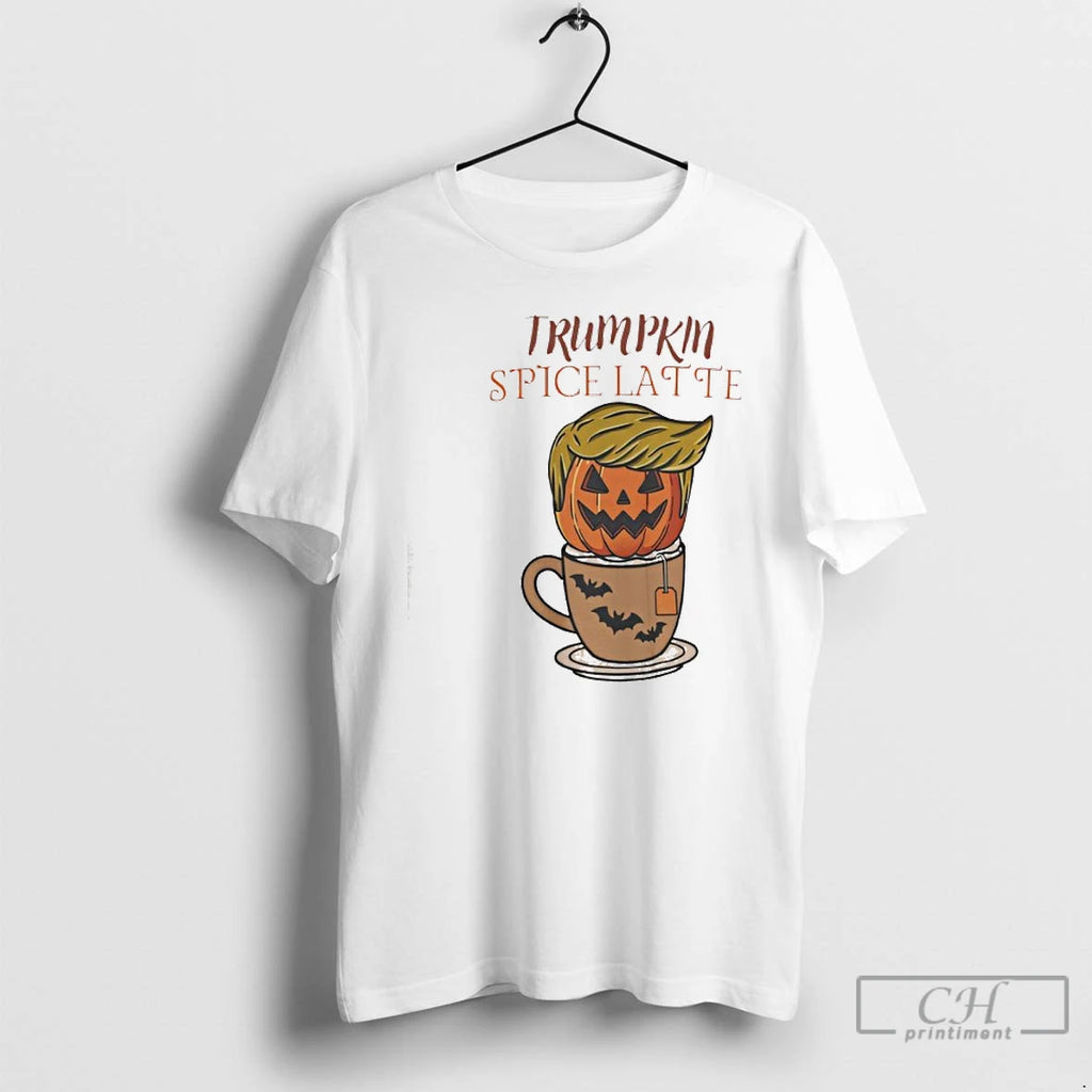 Classic Trump Halloween Coffee Trumpkin Spice Latte Funny T Shirts