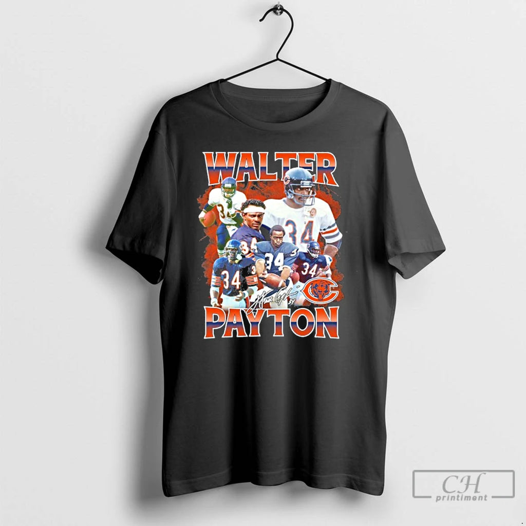 Classic Walter 34 Player Payton Signature T Shirts