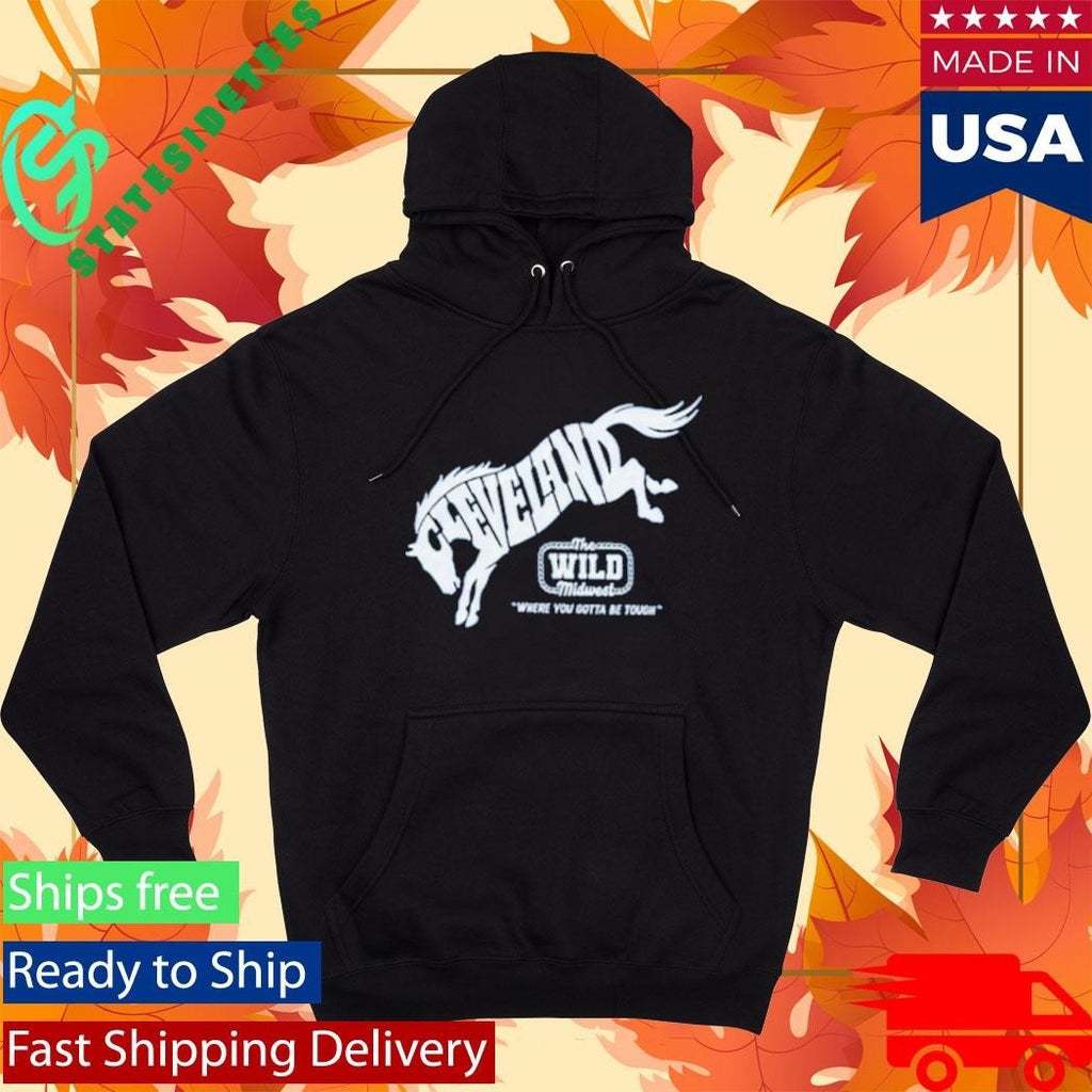 Cleveland Wild Midwest Bronco Crew Unisex , , , Long Sleeve Tee