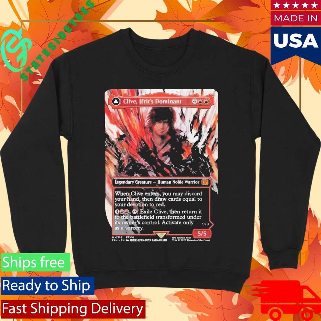 Clive Ifrit’s Dominant borderless Shirt Unisex , , , Long Sleeve Tee