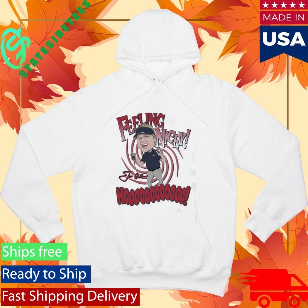 Coach Jon Gruden Feeling Nicey Hoooooooooooo Signature Shirt Unisex , , , Long Sleeve Tee