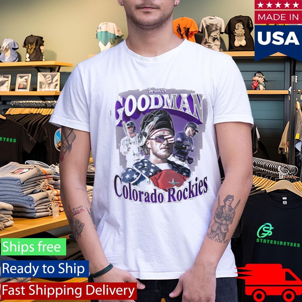 Colorado Rockies Hunter Goodman 2026 Unisex , , , Long Sleeve Tee