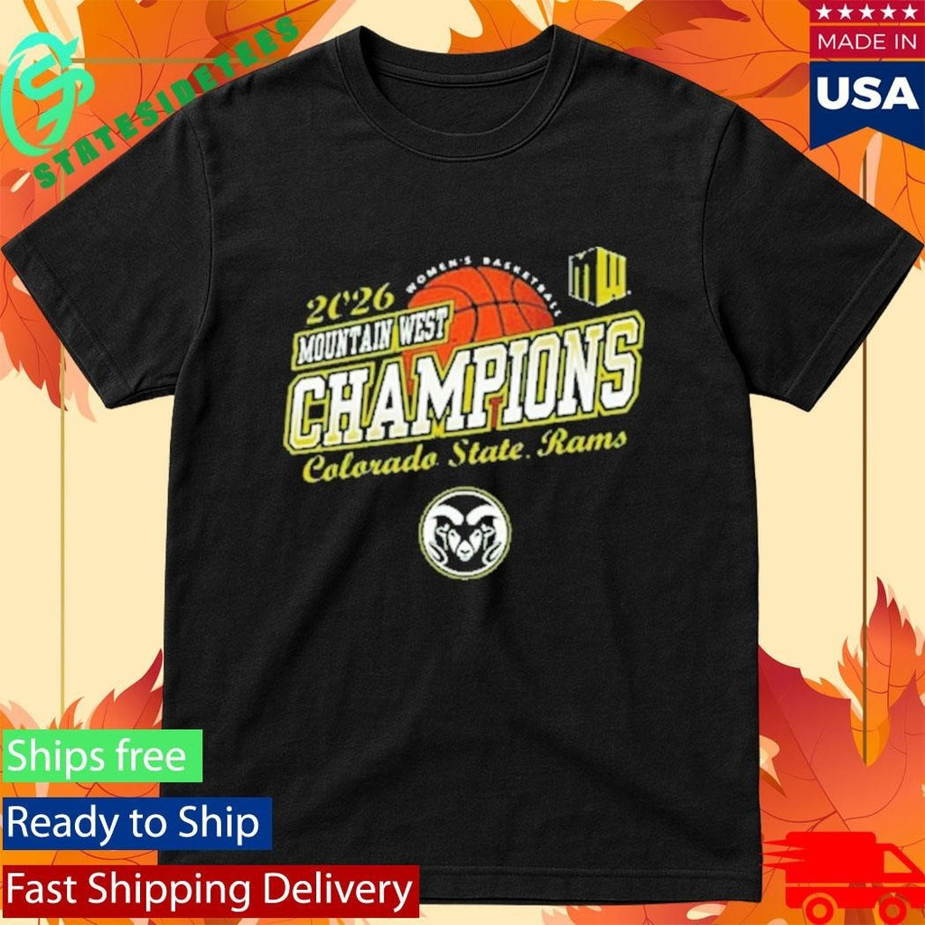 Colorado State Rams Women’s Basketball Champions 2026 Mountain West Tournament Shirt Unisex , , , Long Sleeve Tee