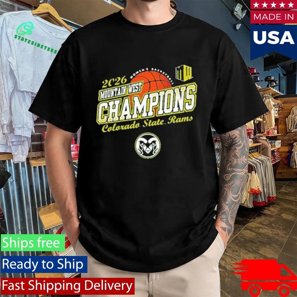 Colorado State Rams Women’s Basketball Champions 2026 Mountain West Tournament Shirt Unisex , , , Long Sleeve Tee