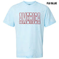 Colorblast Red America Puff Colorblast Comfort Colors T-Shirts