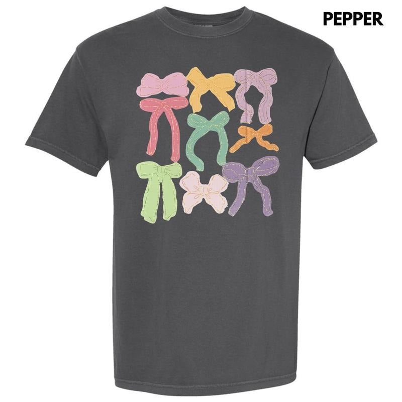Colorful Coquette Bows Comfort Colors T-Shirts
