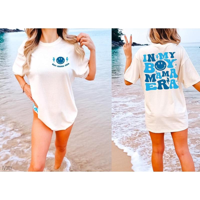 Comfort Colors My Boy Mama Era Shirt Boy Mama Club Boy Mama New Mom Boy Mama Era Shirts Her Mom Era T-Shirts