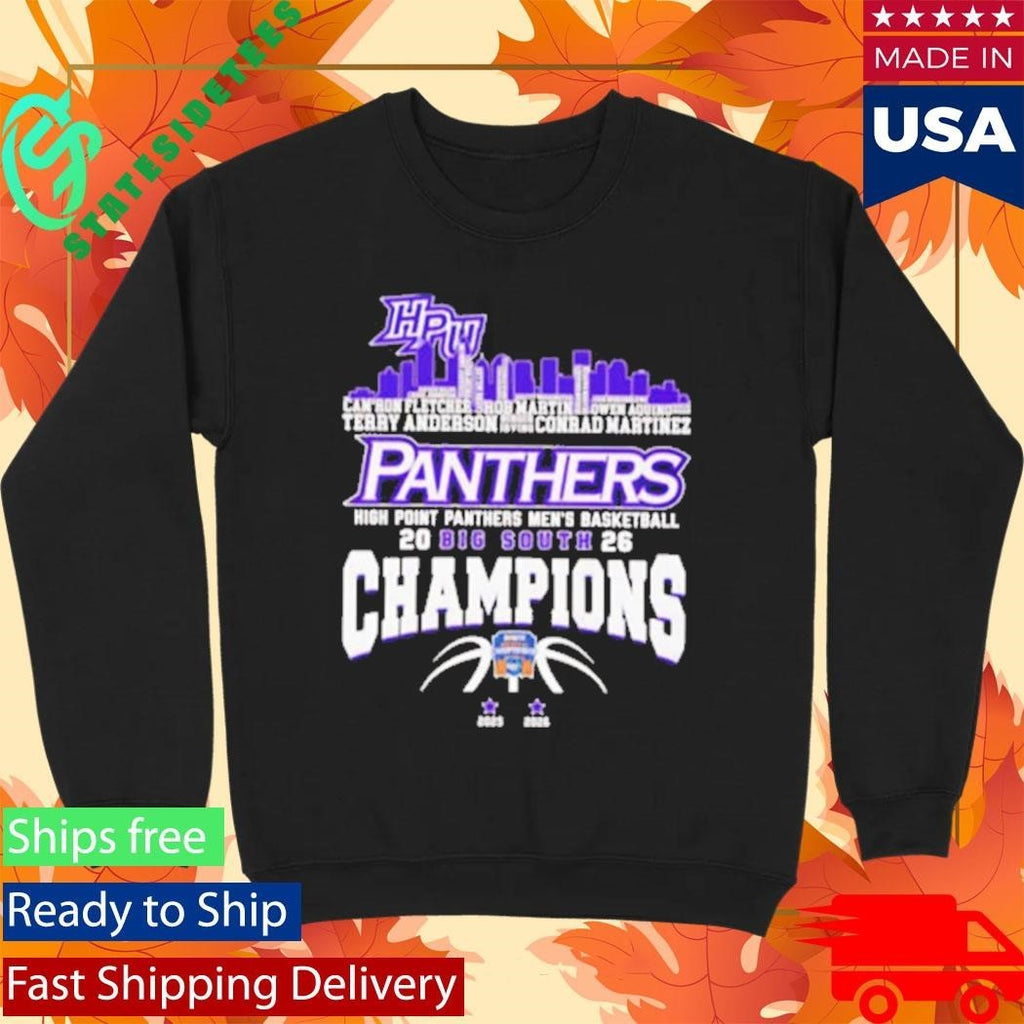 Congrats High Point Panthers Champions 2026 Big South Men’s Basketball Shirt Unisex , , , Long Sleeve Tee