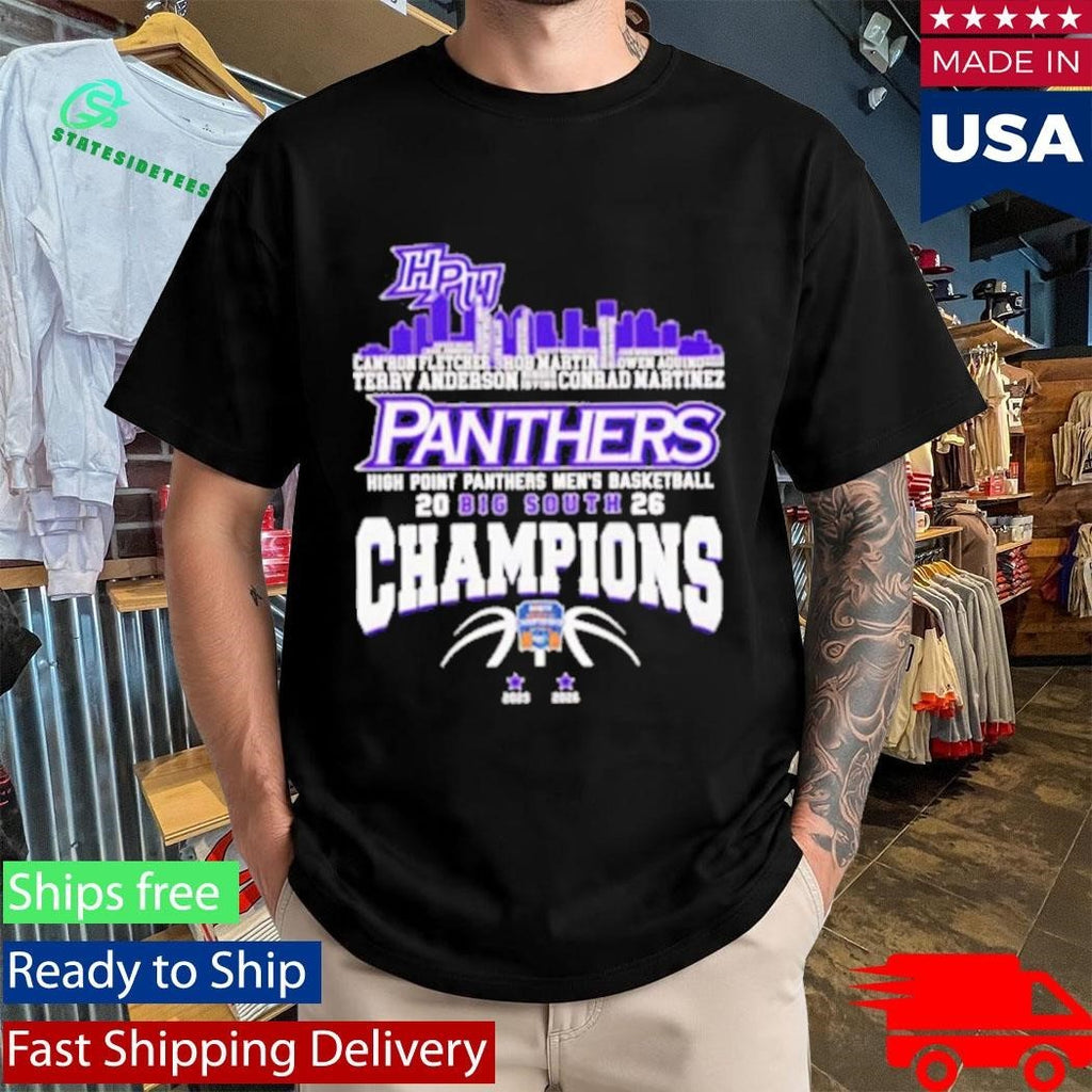 Congrats High Point Panthers Champions 2026 Big South Men’s Basketball Shirt Unisex , , , Long Sleeve Tee