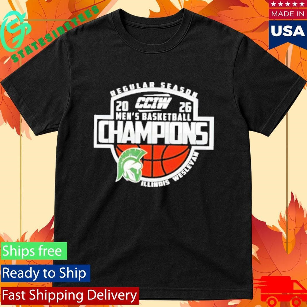 Congrats Illinois Wesleyan Champions CCIW Men’s Basketball Regular Season 2026 Shirt Unisex , , , Long Sleeve Tee