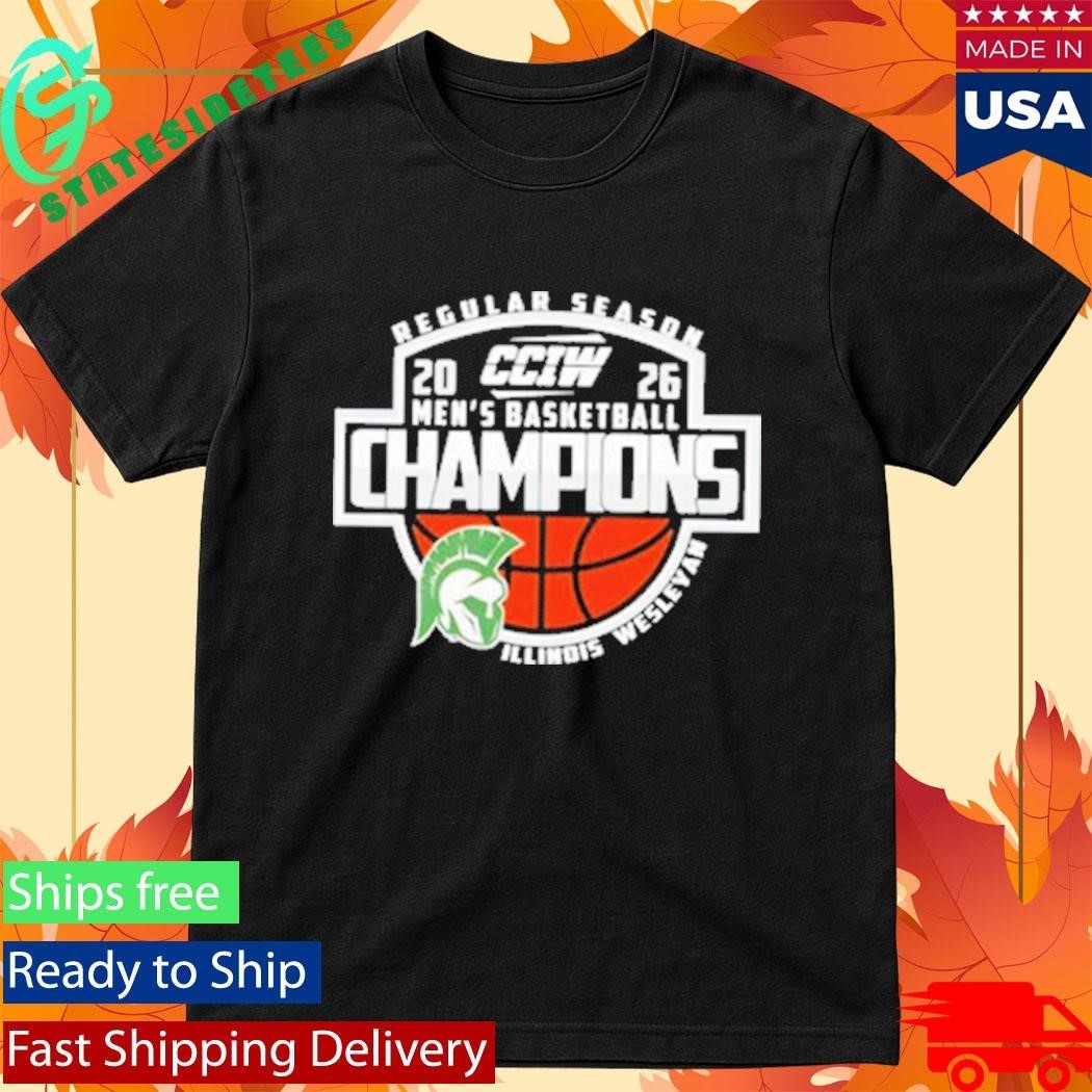 Congrats Illinois Wesleyan Champions CCIW Men’s Basketball Regular Season 2026 Shirt Unisex , , , Long Sleeve Tee