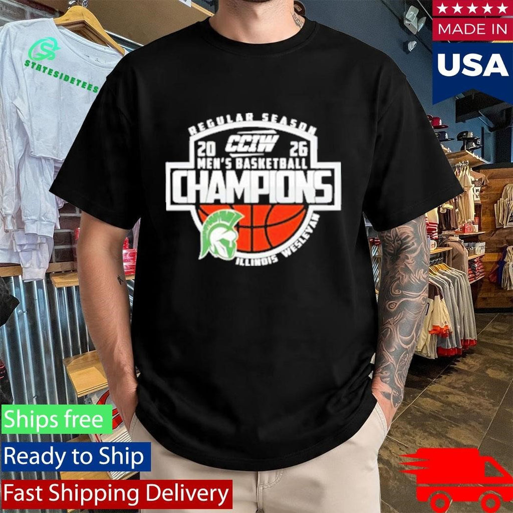 Congrats Illinois Wesleyan Champions CCIW Men’s Basketball Regular Season 2026 Shirt Unisex , , , Long Sleeve Tee