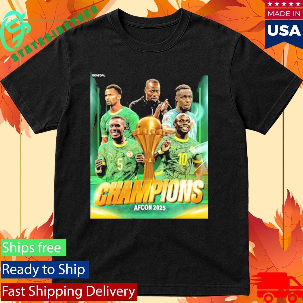 Congrats Senegal Champions AFCON 2025 Shirt Unisex , , , Long Sleeve Tee