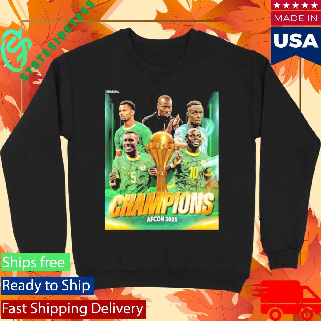 Congrats Senegal Champions AFCON 2025 Shirt Unisex , , , Long Sleeve Tee