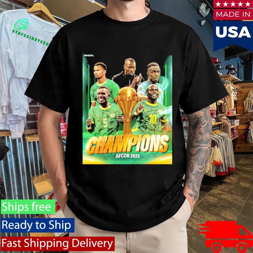Congrats Senegal Champions AFCON 2025 Shirt Unisex , , , Long Sleeve Tee
