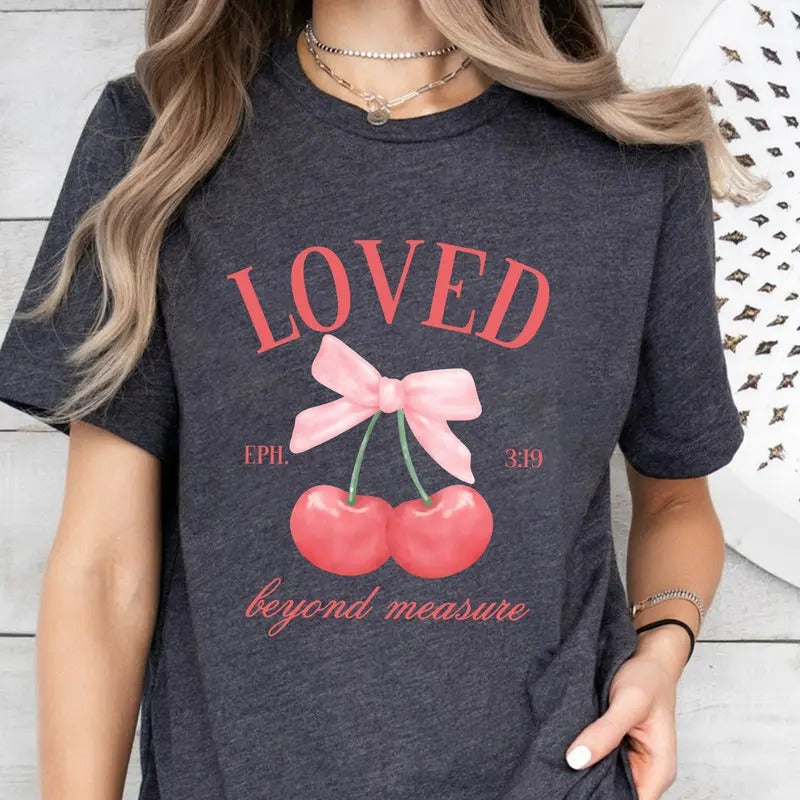 Coquette Christian Shirt Bible Verse Christian Bow Christian Her Balletcore Shirt T-Shirts