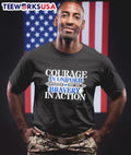 Courage In Uniform I Stand With Major Watson Inpeach Convict Remove Bravery In Action Shirt
