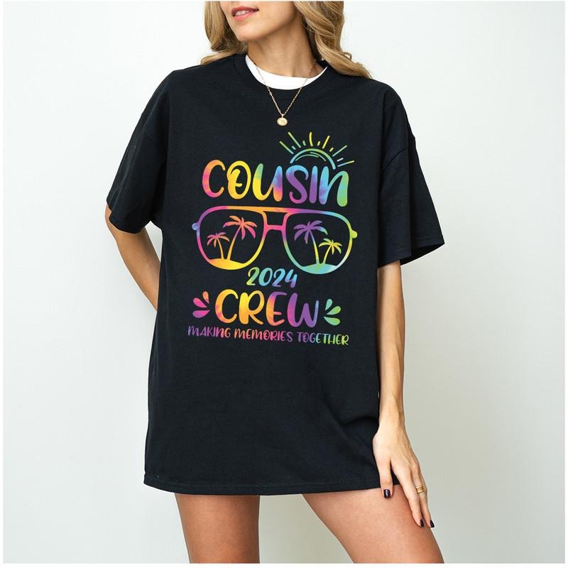 Cousin Crew 2024 Summer Vacation Beach Shirt Family Matching Shirt 2023 Cousin Crew Shirt Family Cousin Vacation T-Shirts