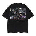 Cowboy Bebop "Red Dragon" Heavyweight Vintage 100% Cotton Anime Menswear Top Casual Streetwear Black Baggy Overshirt T-Shirts