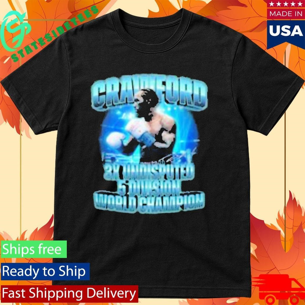 Crawford 3X Undisputed 5-Division Champion Shirt Unisex , , , Long Sleeve Tee