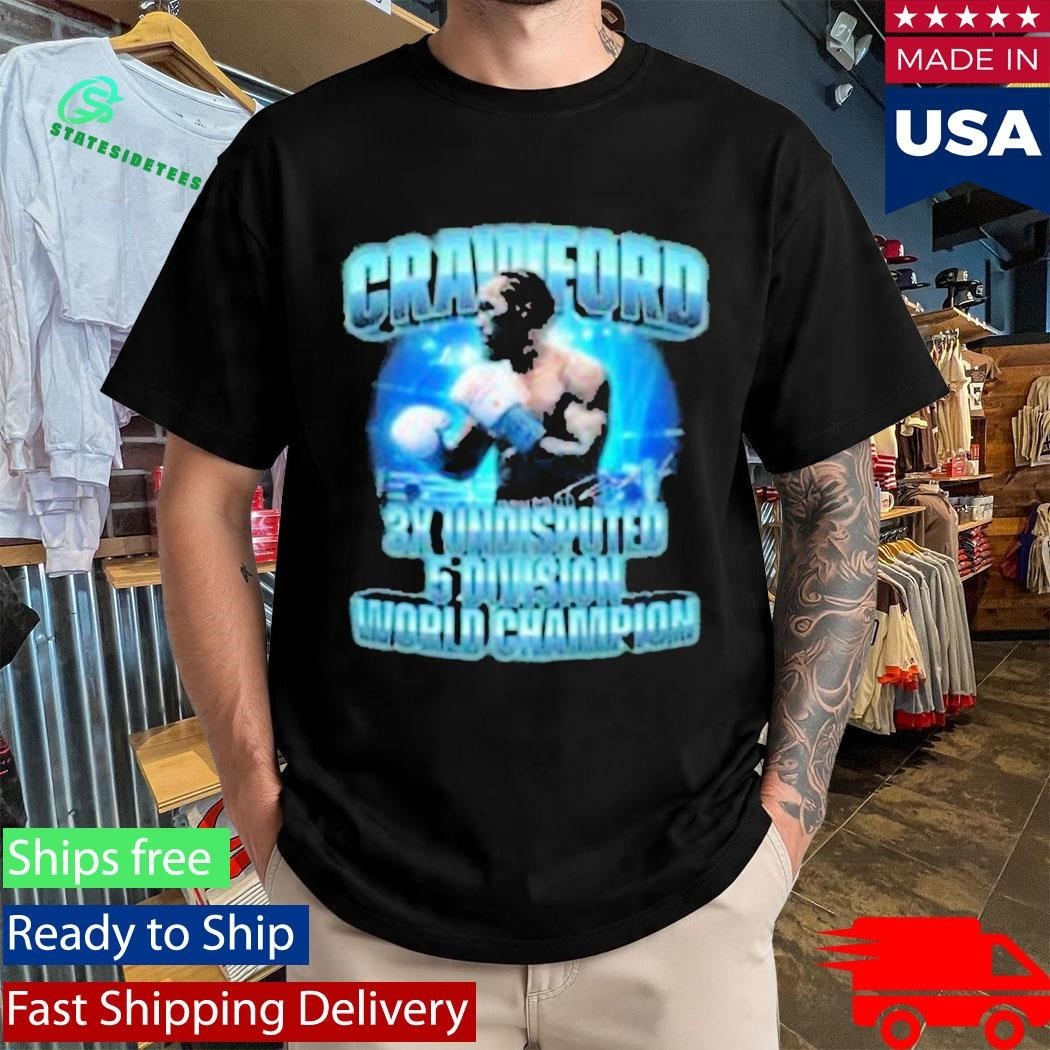 Crawford 3X Undisputed 5-Division Champion Shirt Unisex , , , Long Sleeve Tee