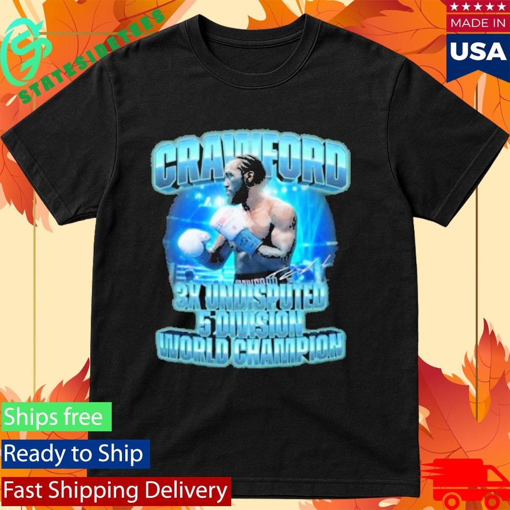 Crawford 3X Undisputed 5-Division World Champion Shirt Unisex , , , Long Sleeve Tee