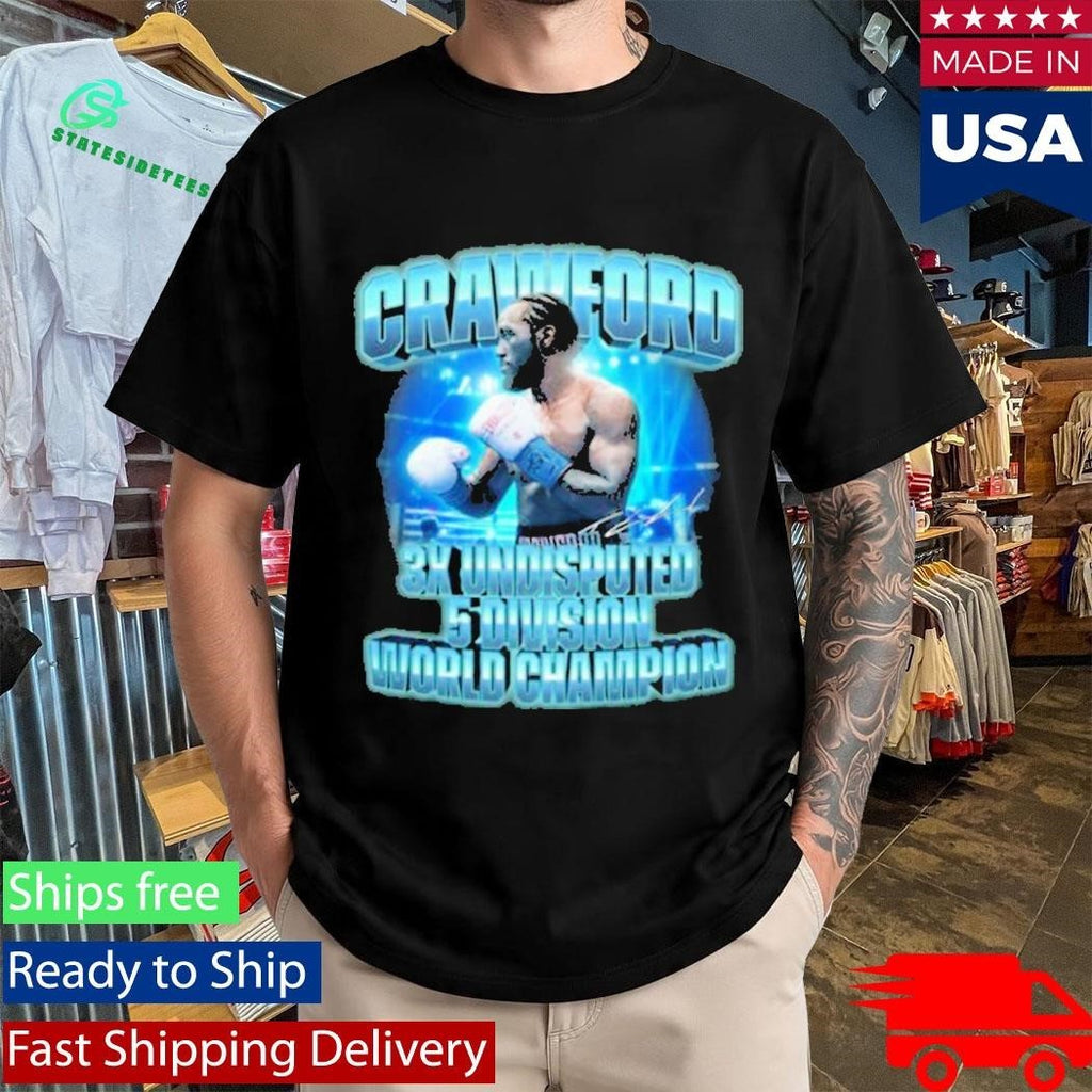 Crawford 3X Undisputed 5-Division World Champion Shirt Unisex , , , Long Sleeve Tee