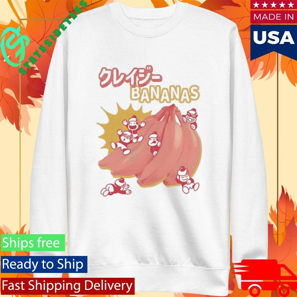 Crazy Bananas Shirt Unisex , , , Long Sleeve Tee