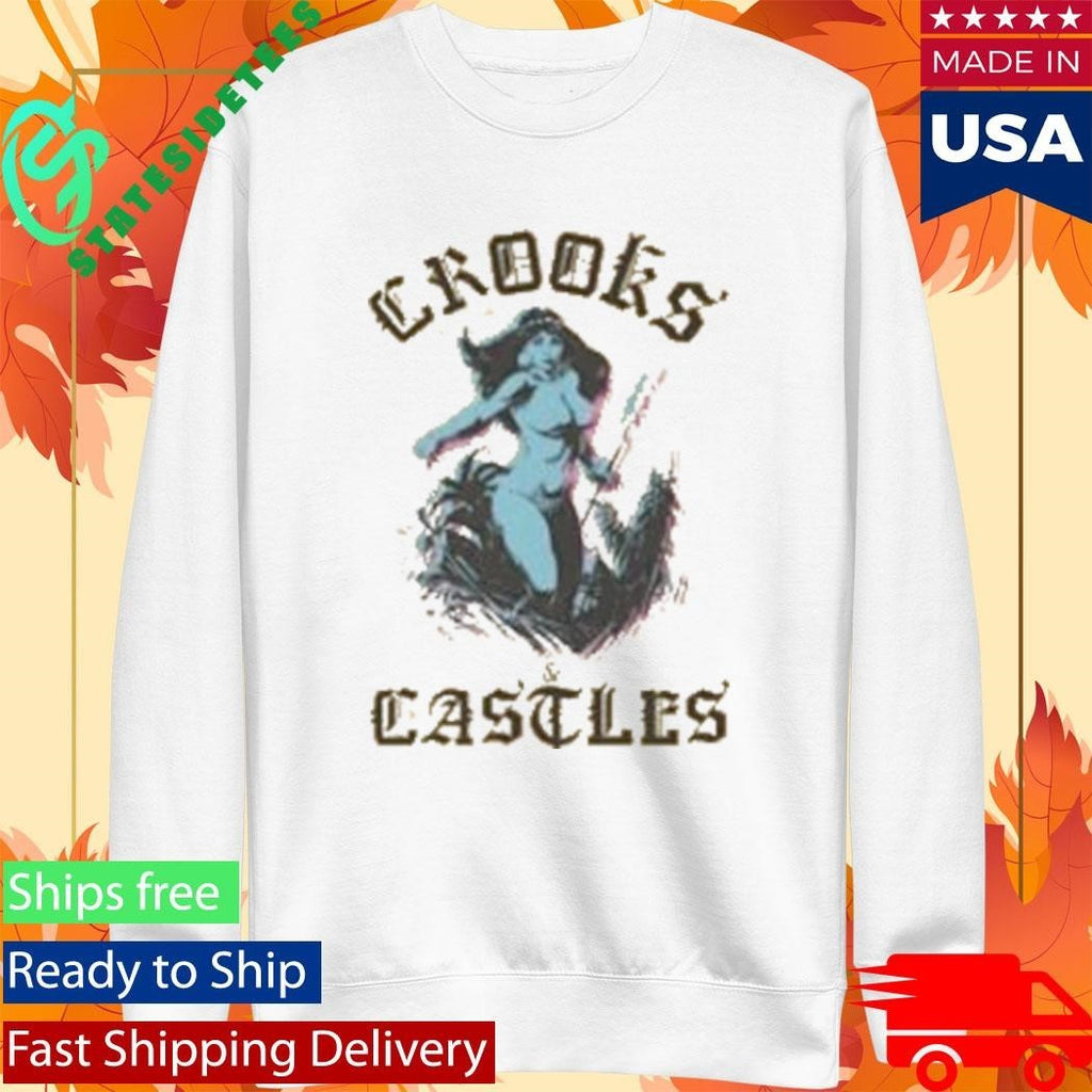 Crooks And Castles Sea Goddess Shirt Unisex , , , Long Sleeve Tee