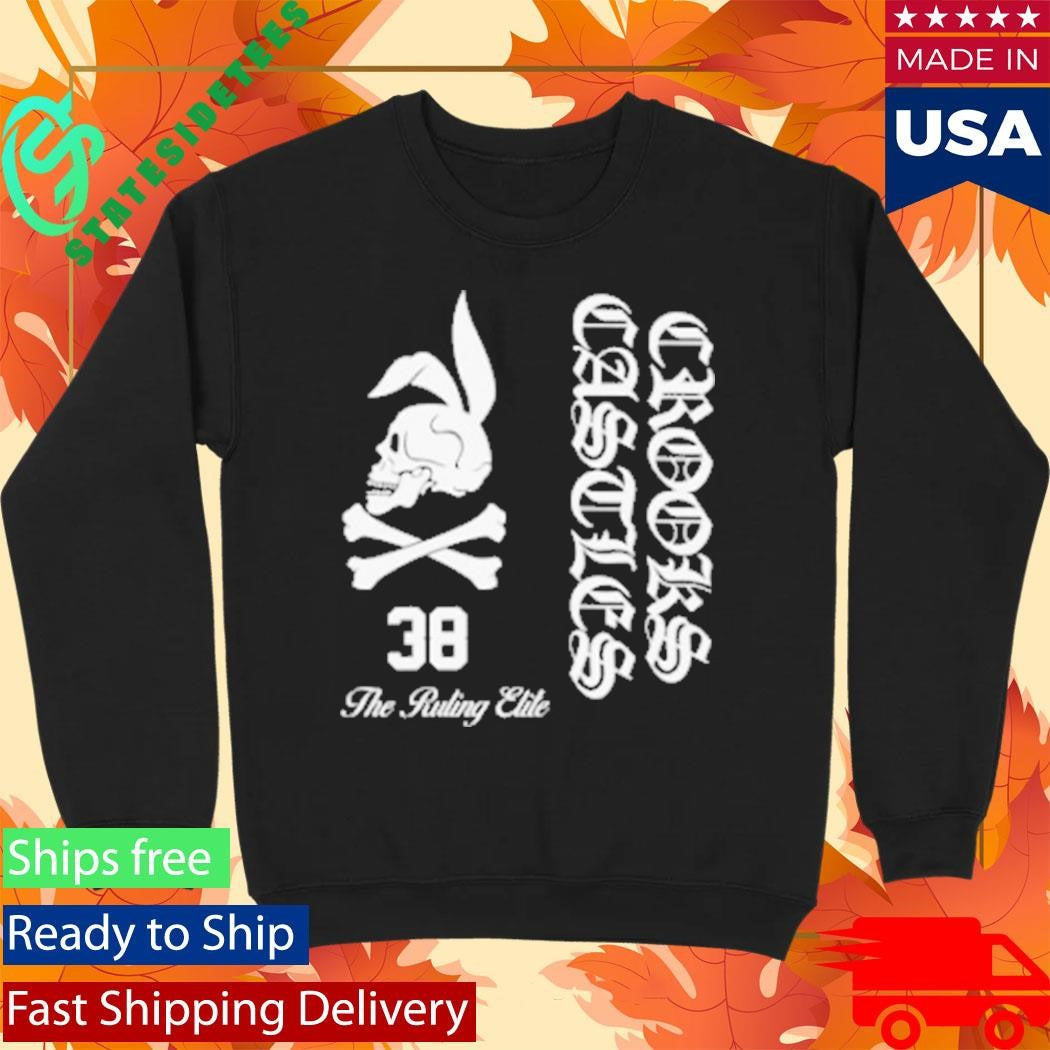 Crooks And Castles Skull Bunny Logo Shirt Unisex , , , Long Sleeve Tee