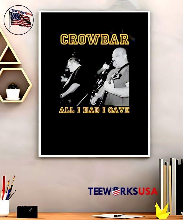 Crowbar Kirk Windstein Performing All I Had I Gave Band T-Shirt