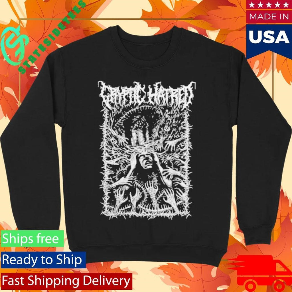 Cryptic Hatred Internal Torment B&W Unisex , , , Long Sleeve Tee
