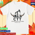 Ctt Oil Exploration And Cattle Midland Texas Shirt Unisex , , , Long Sleeve Tee