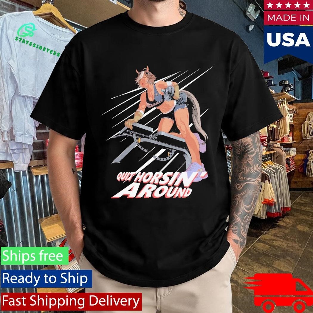 Cultrd X Tomoe Umari Quit Horsin’ Around Shirt Unisex , , , Long Sleeve Tee