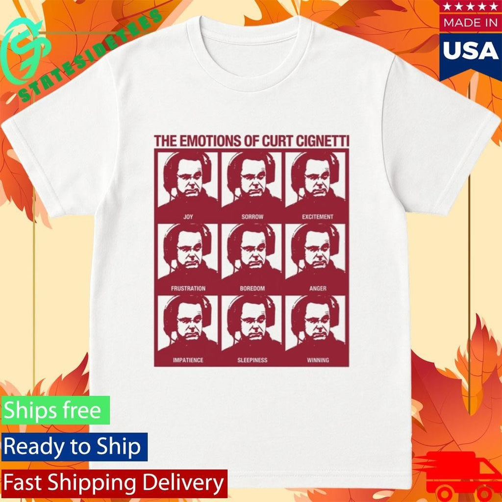 Curt Cignetti The Emotions Of Curt Cignetti Shirt Unisex , , , Long Sleeve Tee
