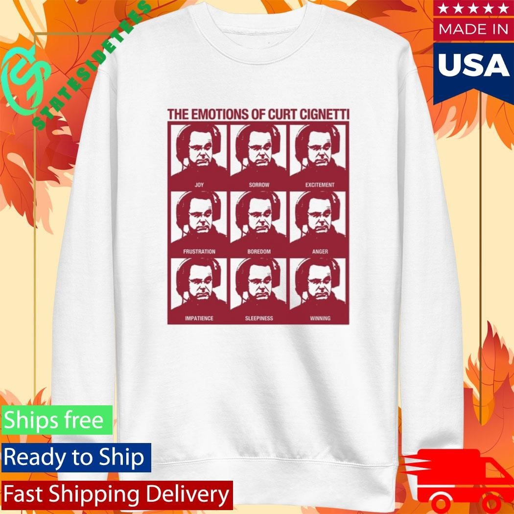 Curt Cignetti The Emotions Of Curt Cignetti Shirt Unisex , , , Long Sleeve Tee