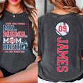 Custom Baseball Ma Mama Mom Bruh 2 Sides Shirt Baseball Mama Shirt Sports Mom Baseball Season T-Shirts