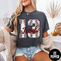 Custom Baseball Name Number Shirt Comfort Colors Baseball Mama Shirt Baseball Personalized Baseball Tball Aunt Baseball Dad T-Shirts