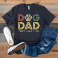 Custom Dog Dad Shirt Dog Names Personalized Dog Dad Custom Dog Dad Shirt Pet Names Dog Owner Shirt Dog Lover T-Shirts