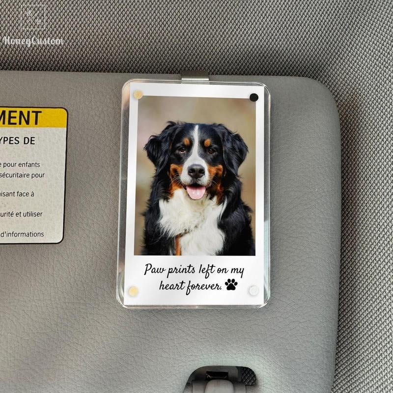 Custom Dog Memorial Car Visor Clip Personalized Loss Dog Pet Remembrance Dog Dad Pet Memorial Photo Keepsake Sympathy Dog T-Shirts