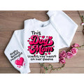 Custom Heart Her Sleeve Dog Valentine Dog Mom Shirt Vday Her Dog Lover Shirts T-Shirts