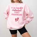 Custom Month Pregnancy Announcement Valentine Pregnancy Shirt Expecting Mom Valentine Baby Announcement Shirt T-Shirts