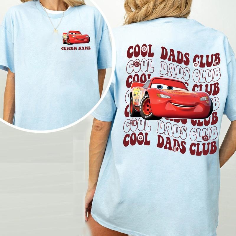Custom Name Dads MC Que Shirt C00l Dads Club Shirt Personalized P1xar Cars Shirt 95 Lightning MCQ Shirt Shirt T-Shirts