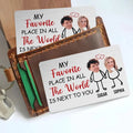 Custom Photo Wallet Metal Card Personalized Message Wallet Metal Insert Anniversary Wedding Him Her 02 T-Shirts