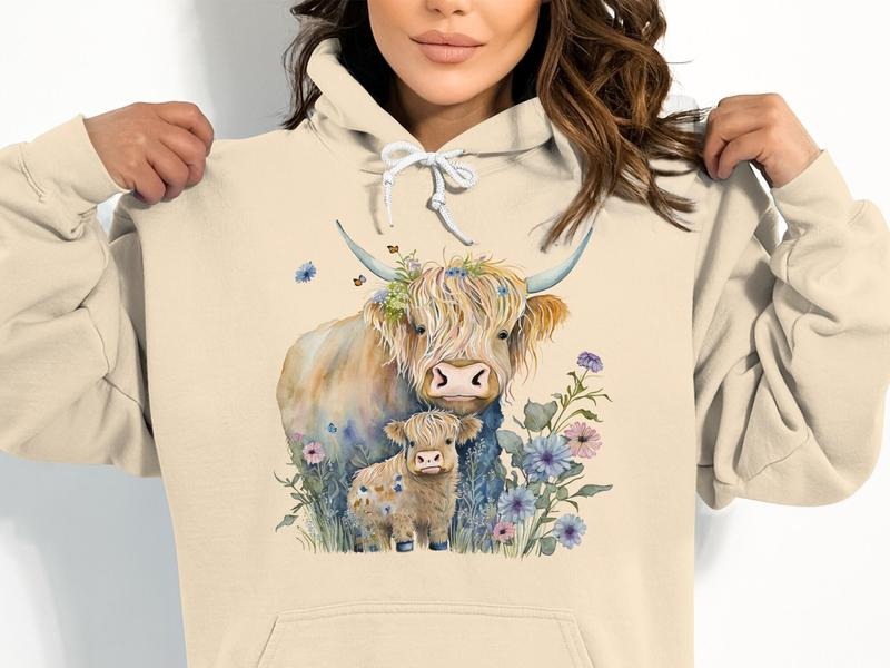 Cute Highland Cow Highland Cow Shirt Western Cute Cow Shirt Cow Her Farmer Animal Lover T-Shirts