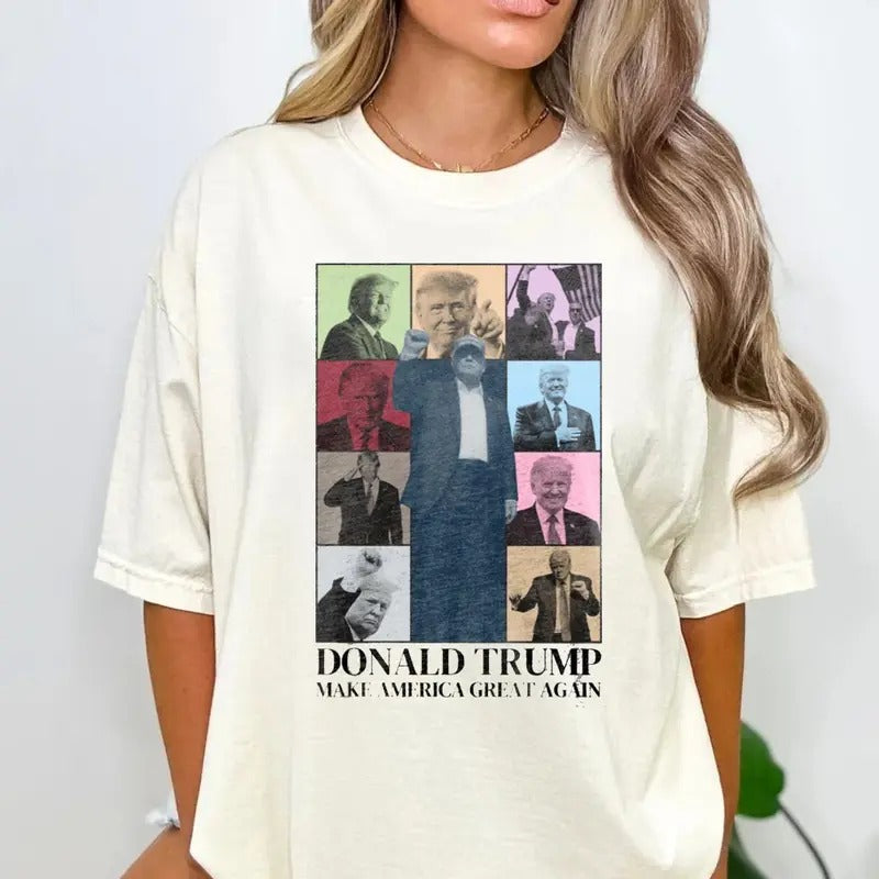 D0.Nald Trum Shirt Trum Tour Shirt Trum 2024 Election Shirt Trum Supporter Make America Great Again Short Sleeve Shirt Casual T-Shirts