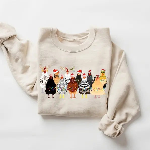 СUte Chickens Funny Chicken Farm 02 T-Shirts