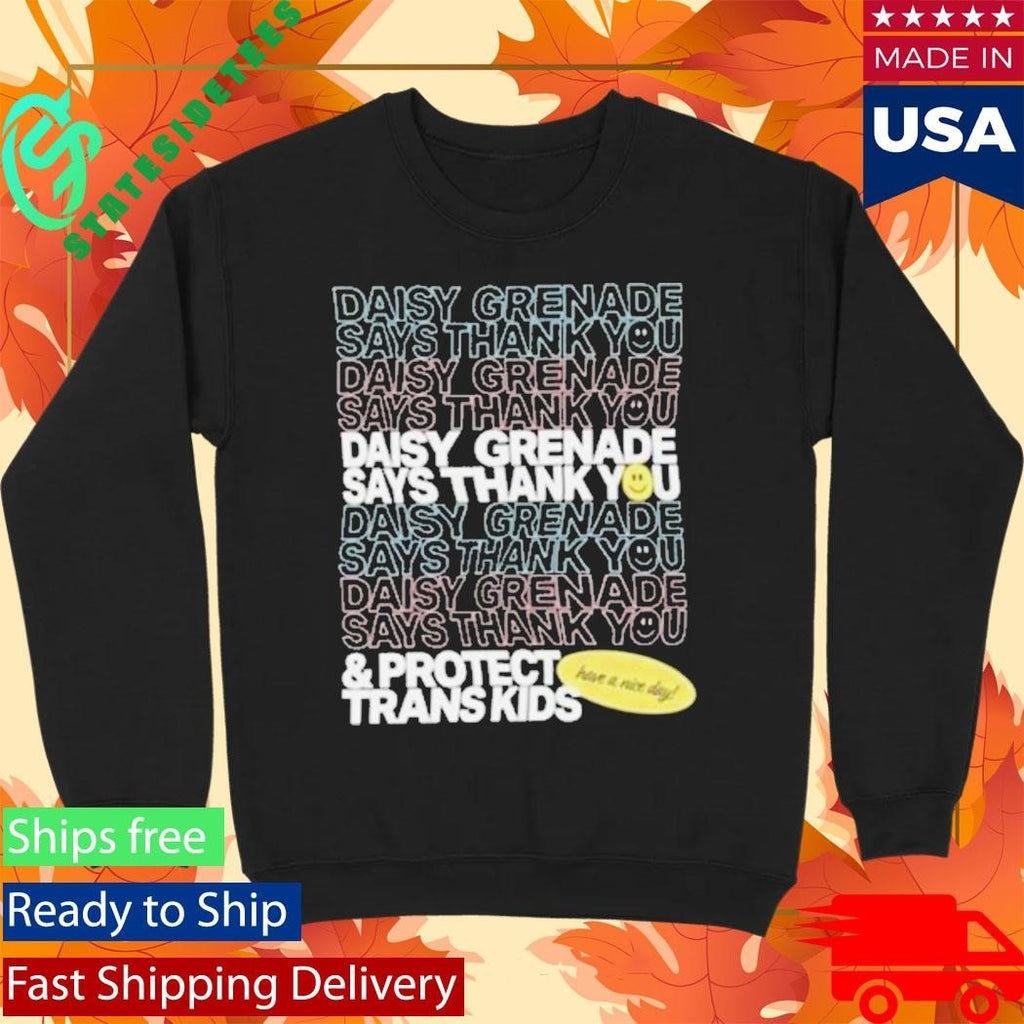 Daisy Grenade Protect Trans Kids Shirt Unisex , , , Long Sleeve Tee
